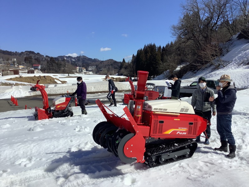 フジイコ-ポレーション 4カ所で残雪フェア 除雪機体感できると好評